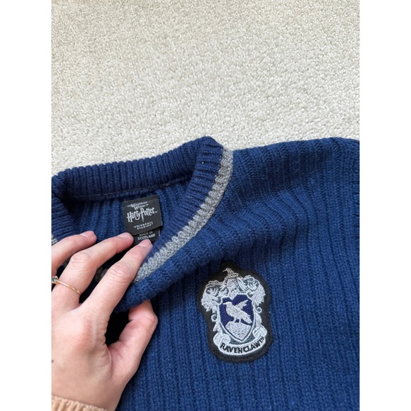 Harry Potter Ravenclaw Sweater Universal Studios 80% Wool Blend Scotland Small - Picture 2 of 7